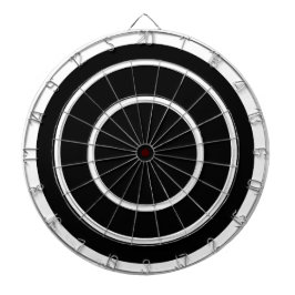 Einfache Schwarz-weiße Dartboard Dartscheibe