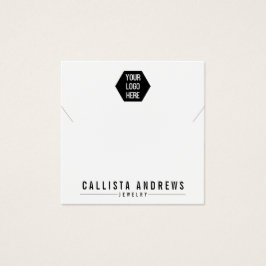 Einfache Schwarz-weiße Logo-Netzwerkkarte