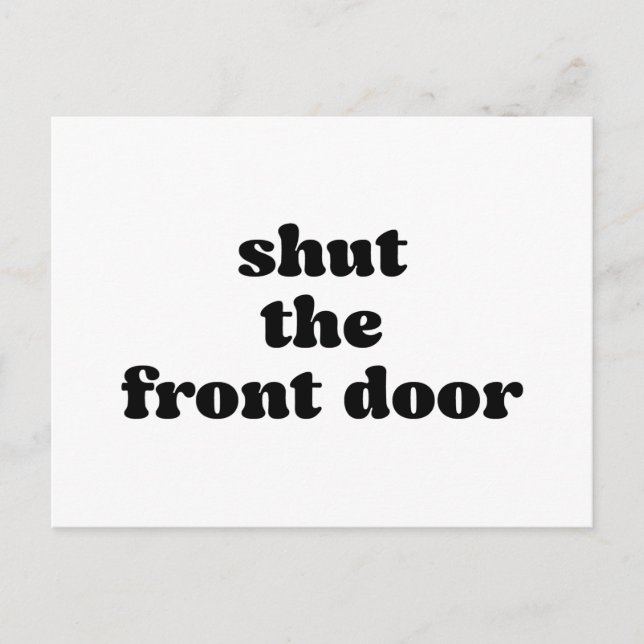 Einfache Schwarz-weiße neue Zuhause-Adresse Ankündigungspostkarte (Vorderseite)