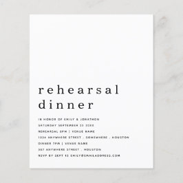 Einfache Schwarz-weiße Probe Einladung