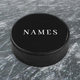 Einfache schwarze Benutzerdefiniert Hinzufügen ein Eishockey Puck