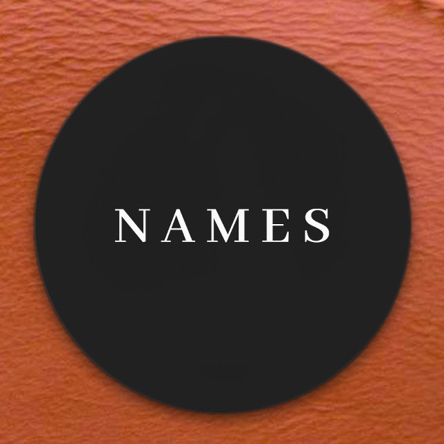 Einfache schwarze Benutzerdefiniert Hinzufügen ein Etiketten (Von Creator hochgeladen)