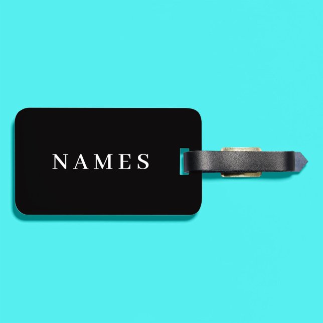 Einfache schwarze Benutzerdefiniert Hinzufügen ein Gepäckanhänger (Von Creator hochgeladen)