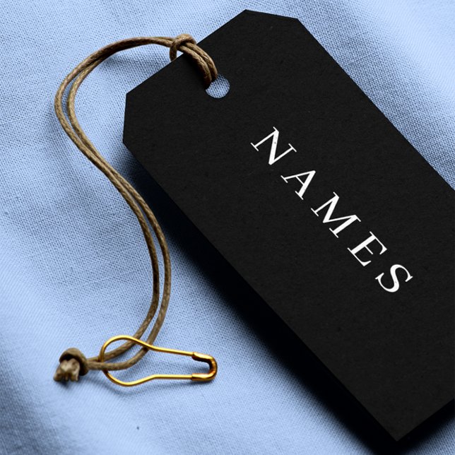 Einfache schwarze Benutzerdefiniert Hinzufügen ein Geschenkanhänger (Von Creator hochgeladen)