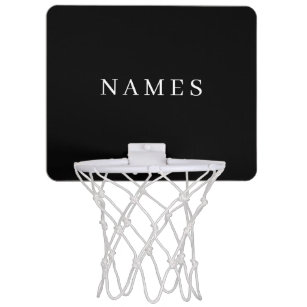 Einfache schwarze Benutzerdefiniert Hinzufügen ein Mini Basketball Netz
