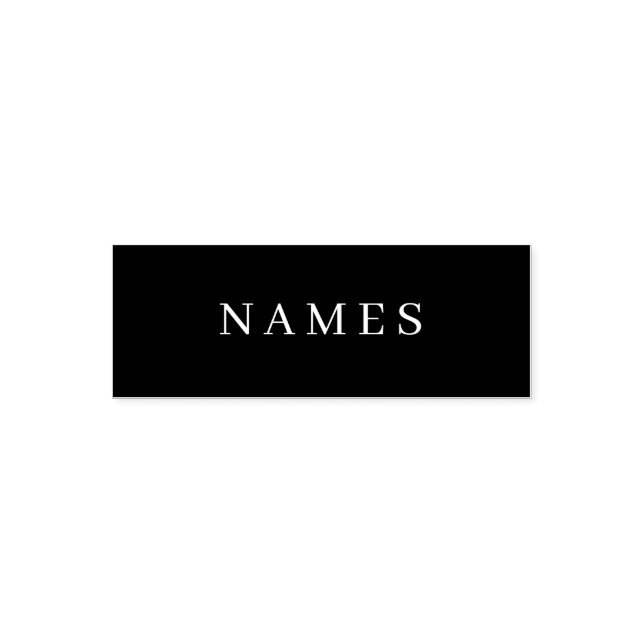 Einfache schwarze Benutzerdefiniert Hinzufügen ein Permastempel (Design)