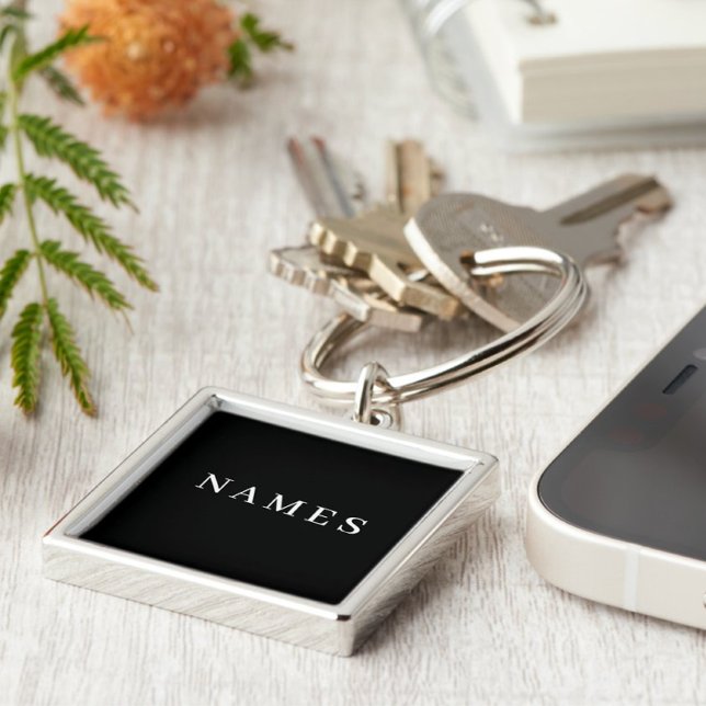 Einfache schwarze Benutzerdefiniert Hinzufügen ein Schlüsselanhänger (Von Creator hochgeladen)