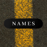 Einfache schwarze Benutzerdefiniert Hinzufügen ein Skateboard<br><div class="desc">Einfache schwarze Benutzerdefiniert Fügen Sie Ihren Namen Elegant Design für jedermann.</div>