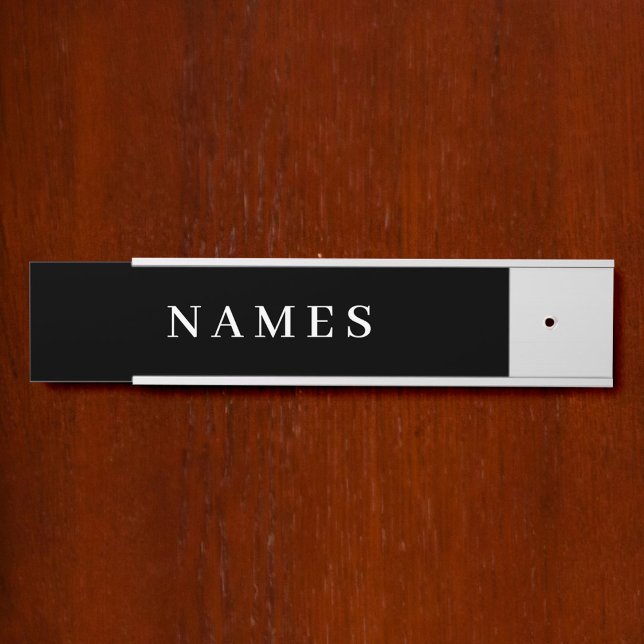 Einfache schwarze Benutzerdefiniert Hinzufügen ein Türschild (Von Creator hochgeladen)