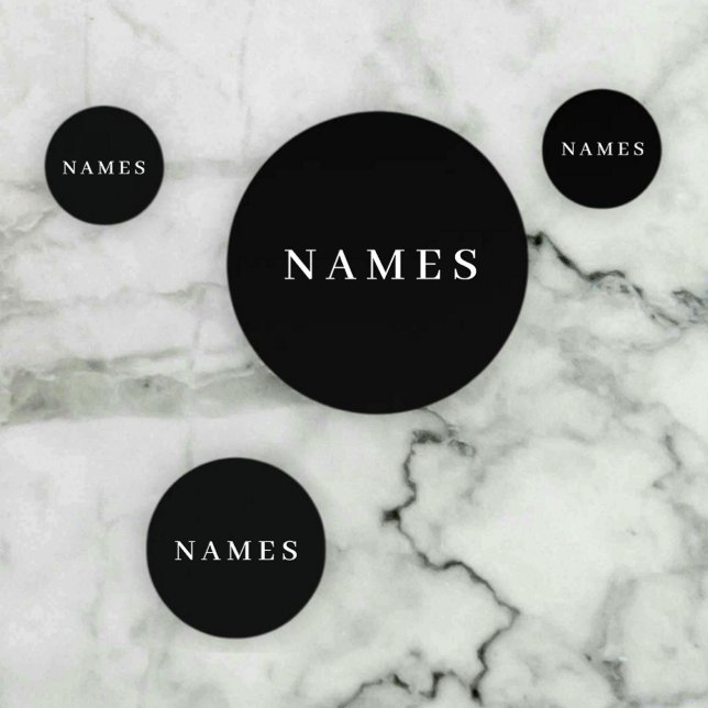 Einfache Schwarze Benutzerdefiniert Hinzufügen Ihr Konfetti (Von Creator hochgeladen)