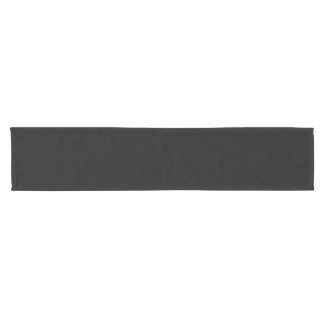 Einfache schwarze Einzelfarbe Kurzer Tischläufer