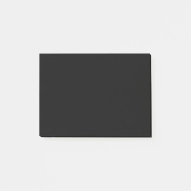 Einfache schwarze Einzelfarbe Post-it Klebezettel (Vorderseite)