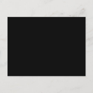 Einfache schwarze Einzelfarbe Postkarte