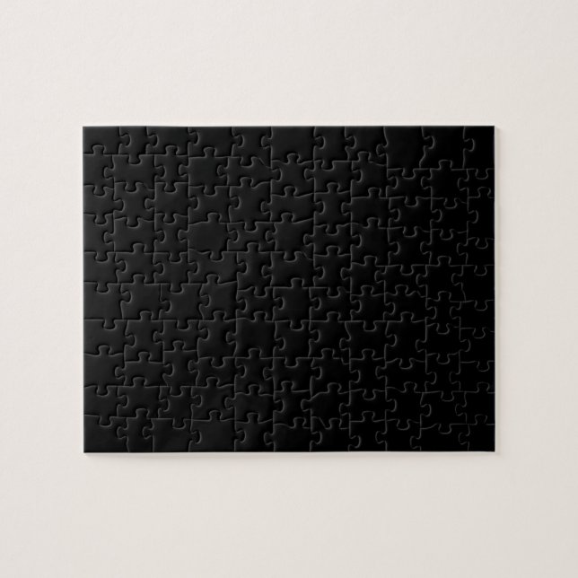 Einfache schwarze Einzelfarbe Puzzle (Horizontal)