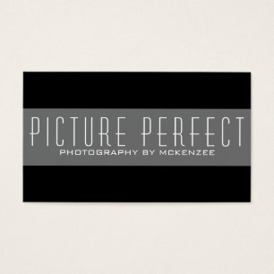 Einfache Schwarze Fotografie-Karte