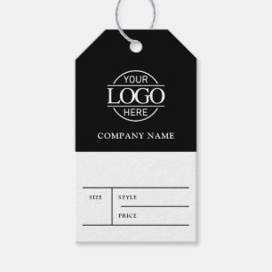 Einfache schwarze Geschäft-Logo-Kleidung-Preis-Anh Geschenkanhänger