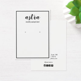 Einfache schwarze Grenzsignatur