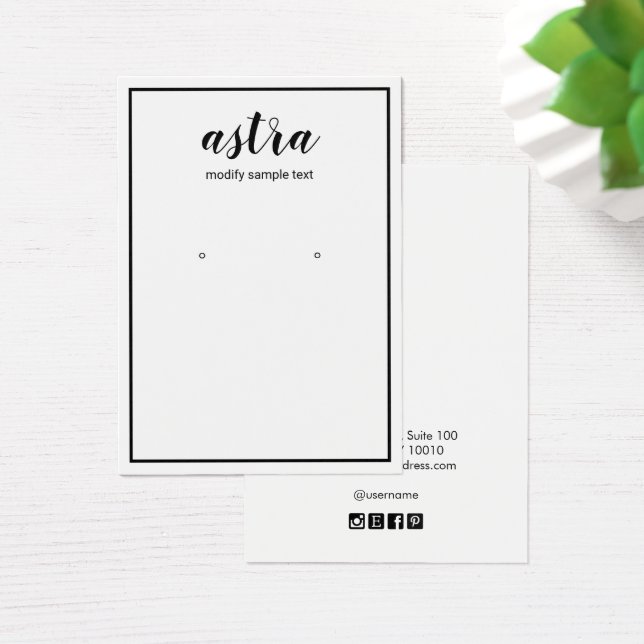 Einfache schwarze Grenzsignatur (Schreibtisch)