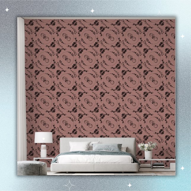 Einfache schwarze Herzen, Blüte, Unendlichkeit auf Tapete (Von Creator hochgeladen)