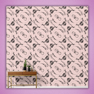 Einfache schwarze Herzen, Blüte, Unendlichkeit auf Tapete