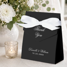 Einfache Schwarze Hochzeit Vielen Dank für Kalligr