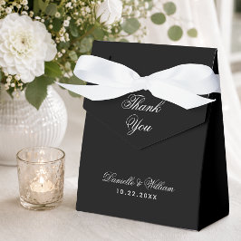 Einfache Schwarze Hochzeit Vielen Dank für Kalligr Geschenkschachtel