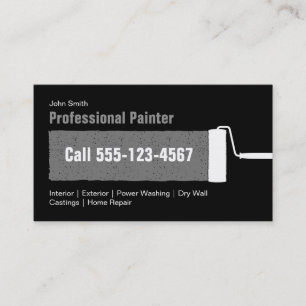Einfache schwarze kundenspezifische berufliche visitenkarte