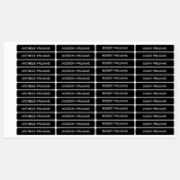 Einfache SCHWARZE KUSTOM Kids Name