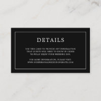 Einfache Schwarze Monogramm Elegante Hochzeit