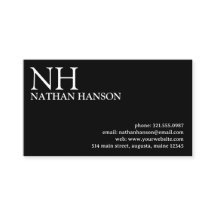 Einfache Schwarze Monogramm modern