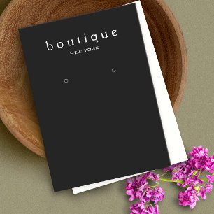 Einfache Schwarze Ohrkarte