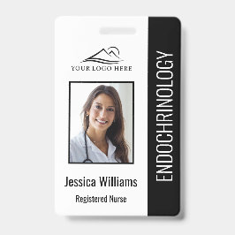 Einfache schwarze Pflege Ausweis