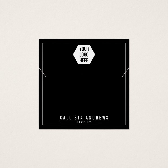 Einfache Schwarze Platine für Ihre Logo-Netzwerkka (Vorderseite)