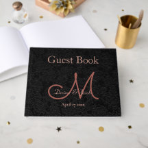 Einfache Schwarze Rose Gold Elegantes Hochzeitssym