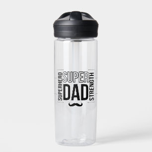 Einfache schwarze Super-Daddy-Kinder-Trinkflasche Trinkflasche