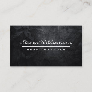 Einfache schwarze Textur Hintergrund Visitenkarte