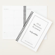 Einfache schwarze Typografie und Grenzhochzeit