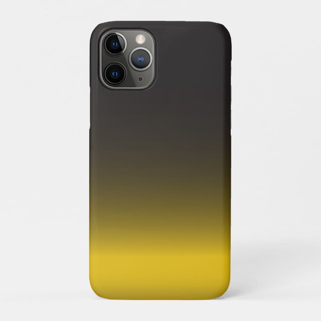 Einfache schwarze und goldene iPhone 7 Hülle (Rückseite)