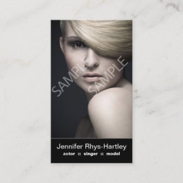 Einfache schwarze visitenkarte