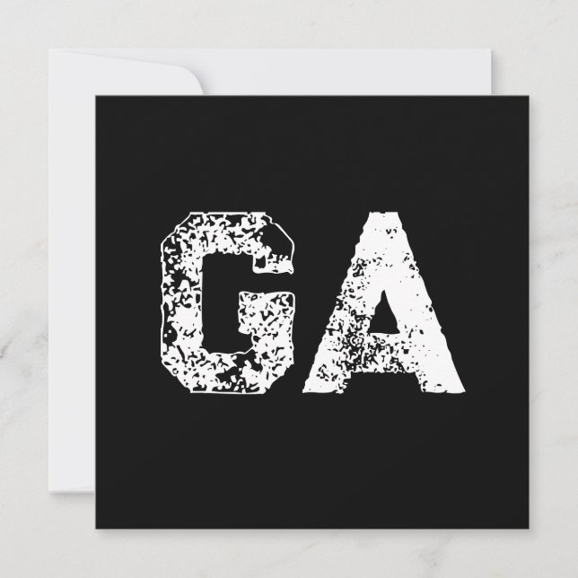 Einfache schwarze weiße Anfangsbuchstaben-Monogram (Vorderseite)