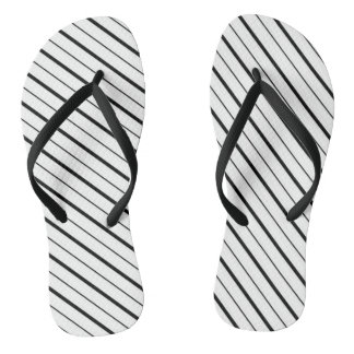 Einfache Schwarzliniengeometrie Flip Flops