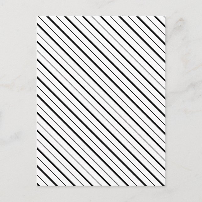 Einfache Schwarzliniengeometrie Postkarte (Vorderseite)