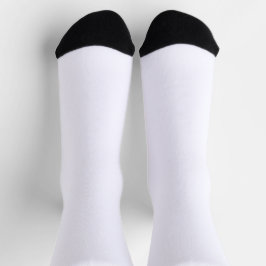 Einfache Schwarzweiß-Weiß-Einrichtung® Socken