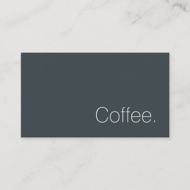 Einfache Schweizer Wort Dunkle Loyalität Kaffee-Pu Treuekarte (Vorderseite)