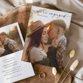 Einfache Script 2 Foto Hochzeit Verlobung Einladung