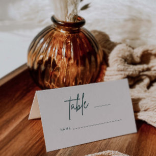 Einfache Script-Hochzeit-Platzkarte Escort H100 Platzkarte