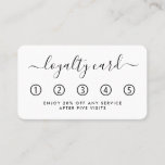 Einfache Script Loyalty Card - Schwarz & Weiß Treuekarte<br><div class="desc">Diese einfachen aber sehr stilvollen Karten sind ideal,  um Ihren Kunden einen Anreiz zu geben,  um behalten,  zu Ihnen zurückzukehren.</div>