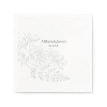 Einfache Seite Grüne Linie Zeichnend Hochzeit