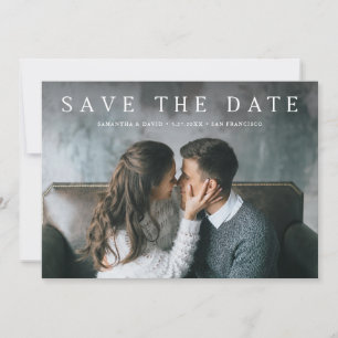 Einfache Serif   Eleganter klassischer Text und Fo Save The Date