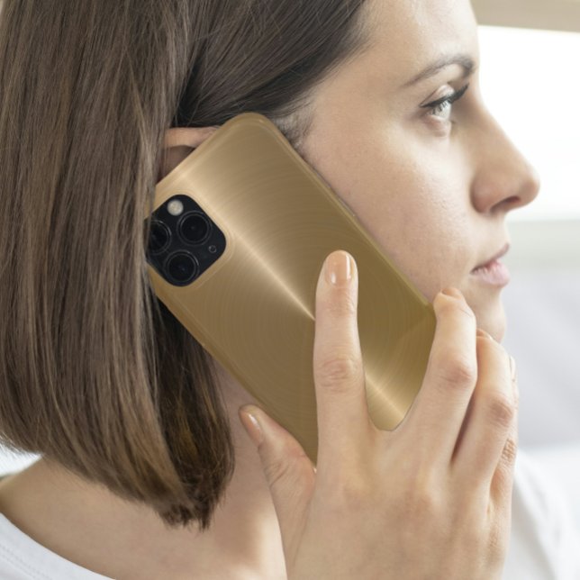 Einfache Shiny Metallic Imitate Gold Hintergrund Case-Mate iPhone Hülle (Von Creator hochgeladen)